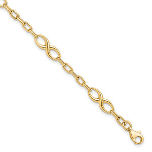 Leslie's 10K Polished Link Bracelet